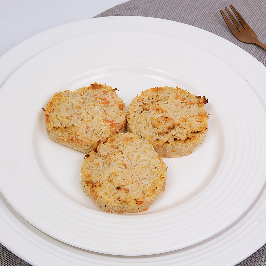 Котлеты из цветной капусты  соусом из печеного перца